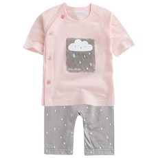 그린베베 국내생산 영유아용 구름비 쟈가드내의(7부)