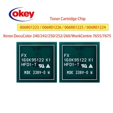 12pcs DocuColor240 토너 칩 드럼 Xerox 240 242 250 252 260 7655 006R90362 013R00602 006R01219, 01 CHINA, 02 12pcs 006R01223--26