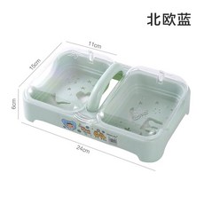 돌리면서 씻는 과일 과일 세척 세척기 야채 돌리는 브러시 스피너, B. 노르딕 블루