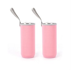 쥬넛 물병 텀블러 파우치 2p 360ml 휴대용물병파우치 보틀커버