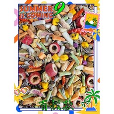 {集鸚社}9號 鸚鵡日糧 (有殼款) 新改款 熟化料 大型/中型/中大型/綜合水菓凍干豐富款 超愛吃, 1個, 9號×一包｛4斤｝中大型有殼水果豐富款