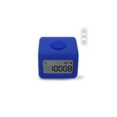 萬物三韆小韆記數器 充電夜光9通道手動按壓計數器 迷你念佛計數器, 小千藥師藍色（夜光）九通道+充電充電 +, 1個