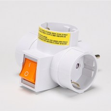 현대전기공구 일신전기 3구 T형 스위치 멀티콘센트, 상세페이지참조, 1개