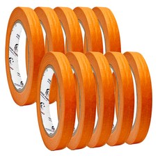 홀스파워 마스킹테이프 인테리어 자동차보수 오렌지 12mm x 40M, 10개