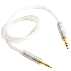 3.5mm公對公鍍純銀aux對錄線 W251, 4節 直頭對直頭 (120cm), 1個
