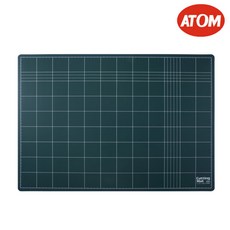 아톰 커팅매트 A2 620x450mm CM402 컷팅매트 책상깔판 데스크매트 작업용고무판, 회색