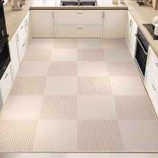 롱샹 미끄럼 방지 pvc 주방 매트 특대형 주방 매트 특대형 방수 미끄럼 방지 현관문 매트 거실 러그, A001, 1개