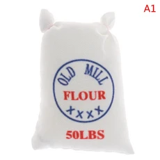 1세트 거품기 밀가루 설탕 소금 천 가방 모델 가구 장식 인형집 미니어처 시뮬레이션 DIY 인형집 액세서리, 04 A1