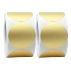 대형 5cm 골드 원형 롤 스티커 300개입, 혼합(S5118) 300PCS, 2세트