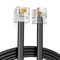 - 국산 6P4C 전화기 팩스 연결 연장 선 케이블 2 ~ 50M, 3M