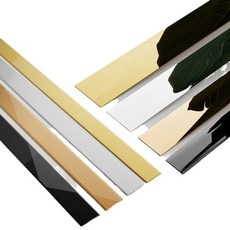 디피하우스 포인트 스텐 테이프 3cm x 5M 셀프리폼 테두리 몰딩, 블랙 미러