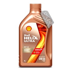 한국쉘정품 쉘 힐릭스 울트라 ECT C5 0W20 1리터/ACEA C5 / API SQ 100% 합성엔진오일, 1L, 1개