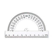 손잡이가 달린 사각형 플라스틱 세트 도면 도구 체중계 눈금자 투명 각도 각도기 학교 사무실, 02