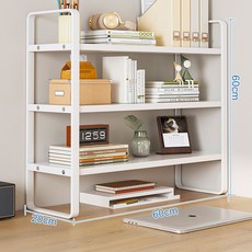 다용도 책상 수납 선반 주방 정리보조 틈새용 소형테이블, 4단, 화이트