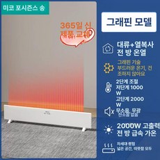 인버터 온풍기 거실 히터 절전형 열풍기 사무실 난방, 1.25m 벽걸이겸용 30-40㎡ A, 기본 모델명/품번