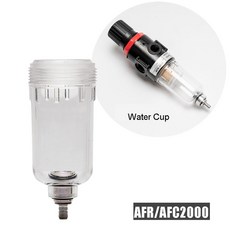 Airtac 공압 공기 압력 게이지 계량기 PT1 스텐트 구리 AF2000 AF3000 다리미 PT1 필터 Y40 Y50 카트리지 요소, AS Picture, Water Cup