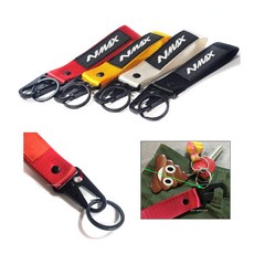 데일리쇼핑 오토바이 NMAX 스트랩 키링 바이크키링 스트랩키링 키홀더 키케이스 열쇠고리 호환용, 블랙, 2개