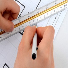 삼각스케일자 제도용자 제도용품, 15cm - 저배율