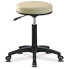 진찰용 C형 사출다리 아이보리 이동식 병원 진료 진찰 치과 스툴 의자, 다리선택:이동식