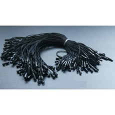 택끈 행택 택 고리 라벨 텍 의류 끈 옷 상표 가격표 택핀, 1000개, B타입25cm(블랙)