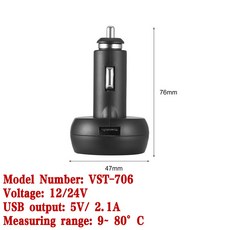 자동차 타이어 팽창기 휴대용 공기 팽창식 1 펌프 LCD 조명 단추 12 -15 12V 디스플레이 오토바이용 LED PSI W 제어 투명, Car Voltmeter, China Mainland