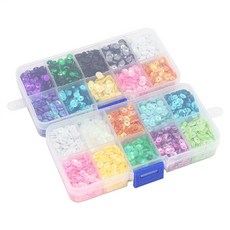반짝이 만들기 DIY 액세서리 재료 비즈 반짝거리는 육각-14900EA, 타입B 세트