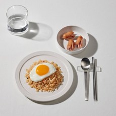 JAJU 지음 아동 수저 2조 J70N903146000 437945, FR, 스틸그레이