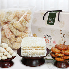 궁중 제수용품 3종세트 약과 유과 산자 국산 천연 재료 은은 단백한 단맛 명절 답례품 선물세트, 1박스, 600g