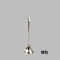 메탈 메모꽂이 2개 가격표 꽂이 실버 세트 명함 골드, K. 실버 18cm