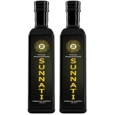 Sunnati 순나티® 이집트 흑참기름 미필터 냉압착 100 순수 2개 x 250ml 총 500ml, 250 ml (pack of 2)