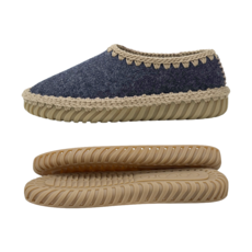 뜨개 신발 펠트 베이직 패키지 [30컬러] (아웃솔 블랙 색상만 선택 가능), 아웃솔 블랙 38 사이즈 (250~255mm), 멜란지 올리브(515), [국내실] 아이보리(001)