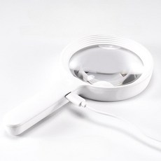 휴대용 확대경 30배 초경량 돋보기 LED 조명 독서용 충전식 라이트 고화질 고출력, 06. 75mm