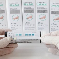 [당일출고] 요산검사스틱 소변검사 요산 측정 진단키트 검사스틱 (1통 25매) HEALTH MATE, 25개, 25개입