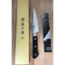 工具家達人 日本製 藤次郎 F-803 DP 剃骨刀 出刃 150mm 刻骨刀 小出刃 雞肉刀 魚刀 小魚刀 出骨刀, Black, 1個