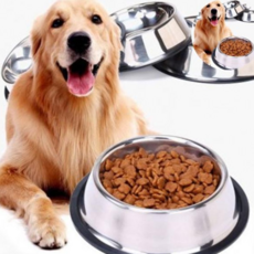 [roder]스테인레스 강아지식기 애견식기 개밥그릇 스텐식기 애견용품, 1개, ★XS