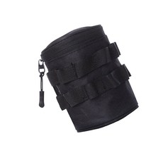 전략적으로 물병 파우치 가방에 매달린 구멍 카트 컵 홀더 주전자 캐리어 가방 경량 잡화 보관 가방, 검은, 흑색의, 작은.