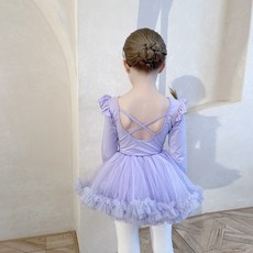 달콩슈 여아용 프릴 상의 쉬폰 하의 발레복 세트 DBC01