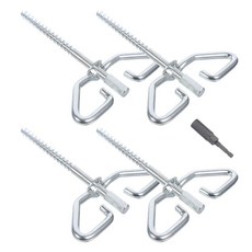 STOBAZA 수동 드릴 키트가 있는 전기 아이스 앵커 낚시 쉘터용 텐트 그라운드 스테이크 안전한 야외 앵커링을 위한 경량 고강도 얼음 장비