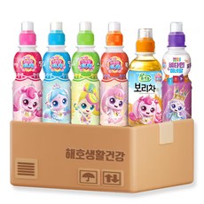 캐치티니핑 페트 음료수 5종 + 캐치 멀티비타민 페트 음료수, 6개, 200ml