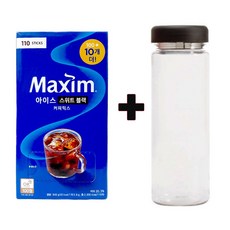 맥심 아이스 스위트블랙 커피믹스 (100T+10T)x1개+워터보틀