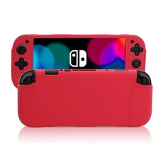 닌텐도 스위치2 풀커버 실리콘 케이스, 빨간색, 1개, TNS-3158