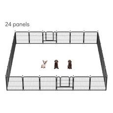 강아지울타리 애견울타리 야외 중형견팬스 견사, 1개, 60cmx60cm 24개 세트