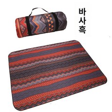 머스코 디자인 방수매트 피크닉 돗자리 캠핑매트 30 NSI, 1개, 페르시안 블랙 300x200cm