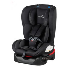 happybe 兒童汽車安全座椅 0-4歲 躺坐兩用, 純黑