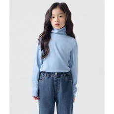 스탠다드 키즈 STANDARD KIDS [힛탠다드] 기모 릴렉스드 터틀 넥 긴소매 티셔츠 [스카이 블루] MKCTLBZ01-SB 685585