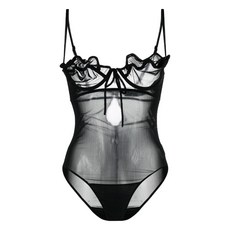 와이프로젝트 시스루 컨스트럭션 언더와이어 바디수트