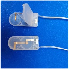 鈕扣電池盒CR2032 LIR2032適用 含開關 DIY電源改裝必備, 1個, 兩節6V,白