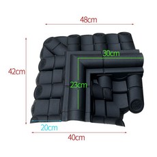 전통기와 모형 플라스틱 기와지붕 엔틱 건물 타일 처마 고대 하단110X30 중국식 기와장, W