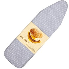 BNDX 다리미판 소프트 패드 보호 커버 45.7 x 124.5cm(18 49인치) 두께의 패딩 4중 레이어 탄성 아이언 보드 패드 넓은 가장자리 얼룩 방지 및 강화 내구성