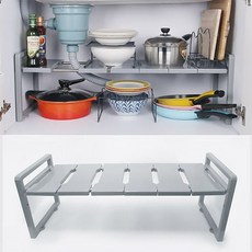 폭조절 선반, 그레이, 1개